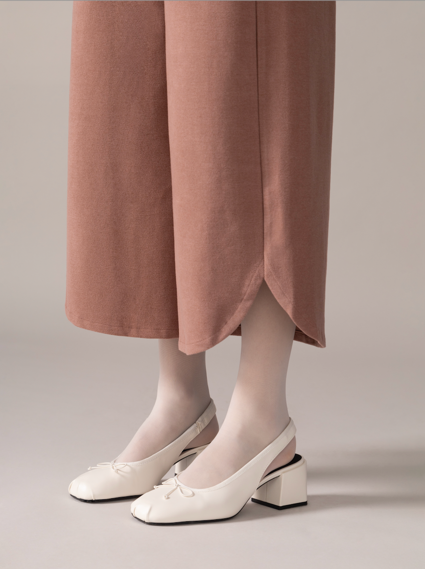 Tulip Hem Brushed Knit Pant in Cognac