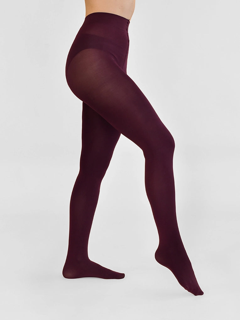Silky Soft Tights 80D in Burgundy