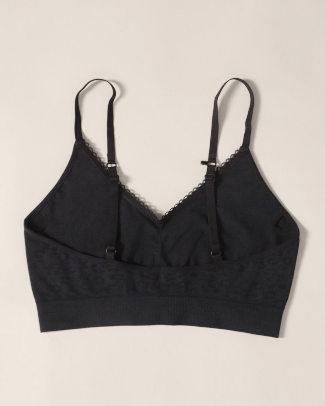 Leopard Soft Touch Seamless Bralette in Black