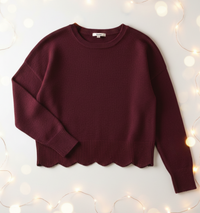 Zindandel burdundy sweater 