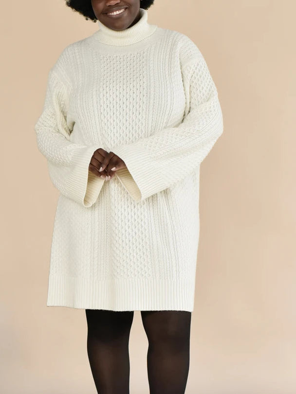 Robe pour femme en tricot blanc