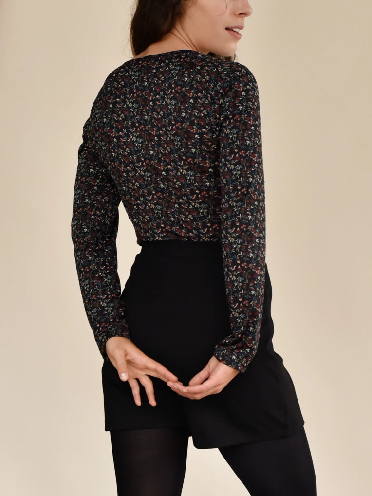 Haut manches longues fleuri femmes canada