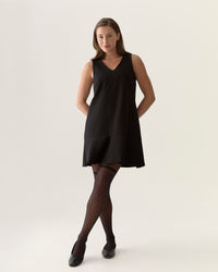 Light Ease Knit Skater Dress in Black