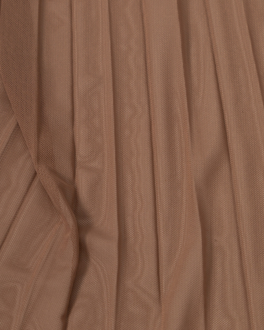 Sheer Mesh Layering Skirt in Mocha Mousse