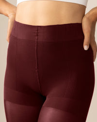 Classic Over-the-Knee Contour Shaping Tights in Zinfandel