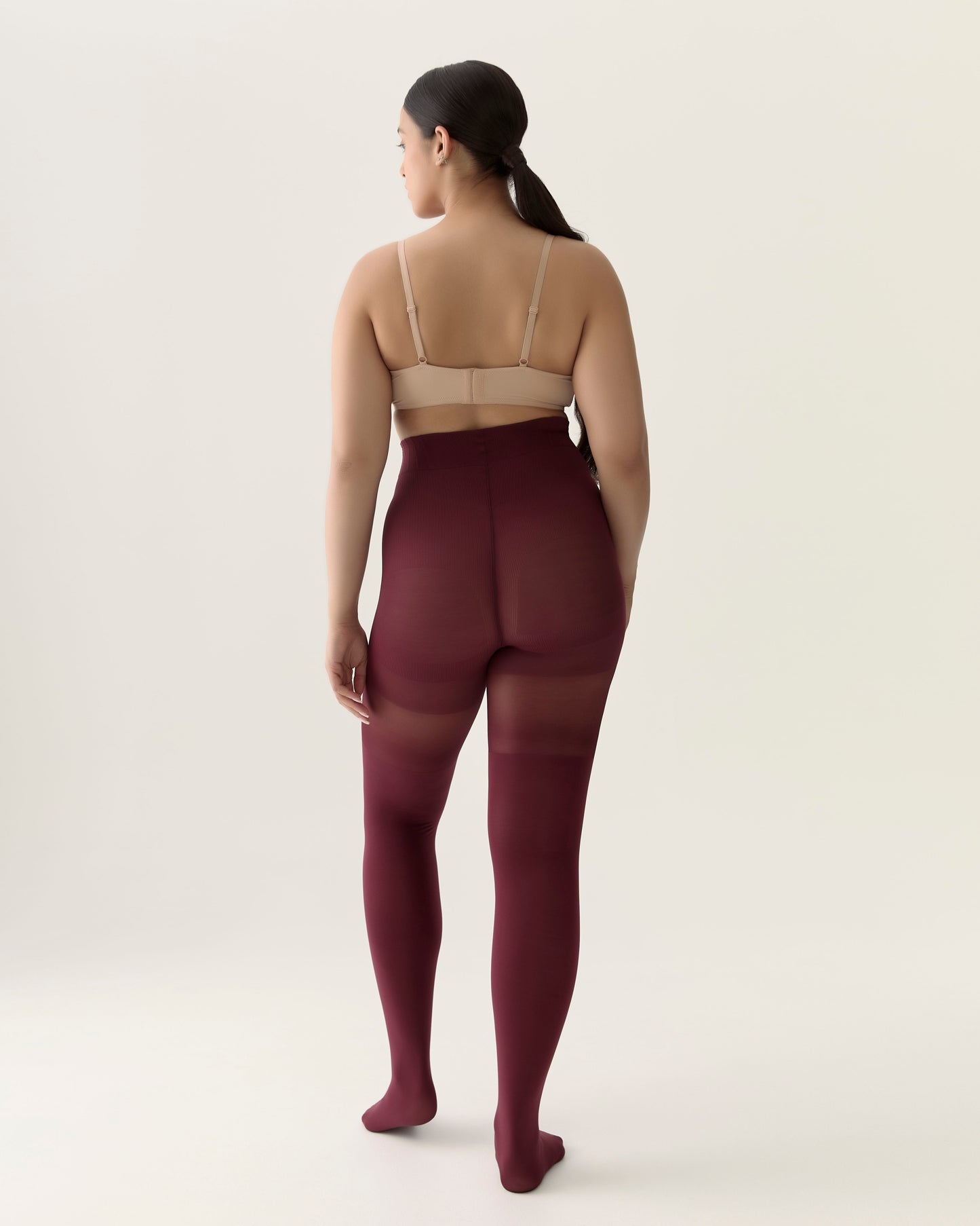 Classic Over-the-Knee Contour Shaping Tights in Zinfandel