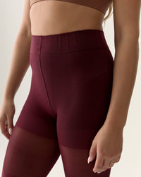 Classic Over-the-Knee Contour Shaping Tights in Zinfandel