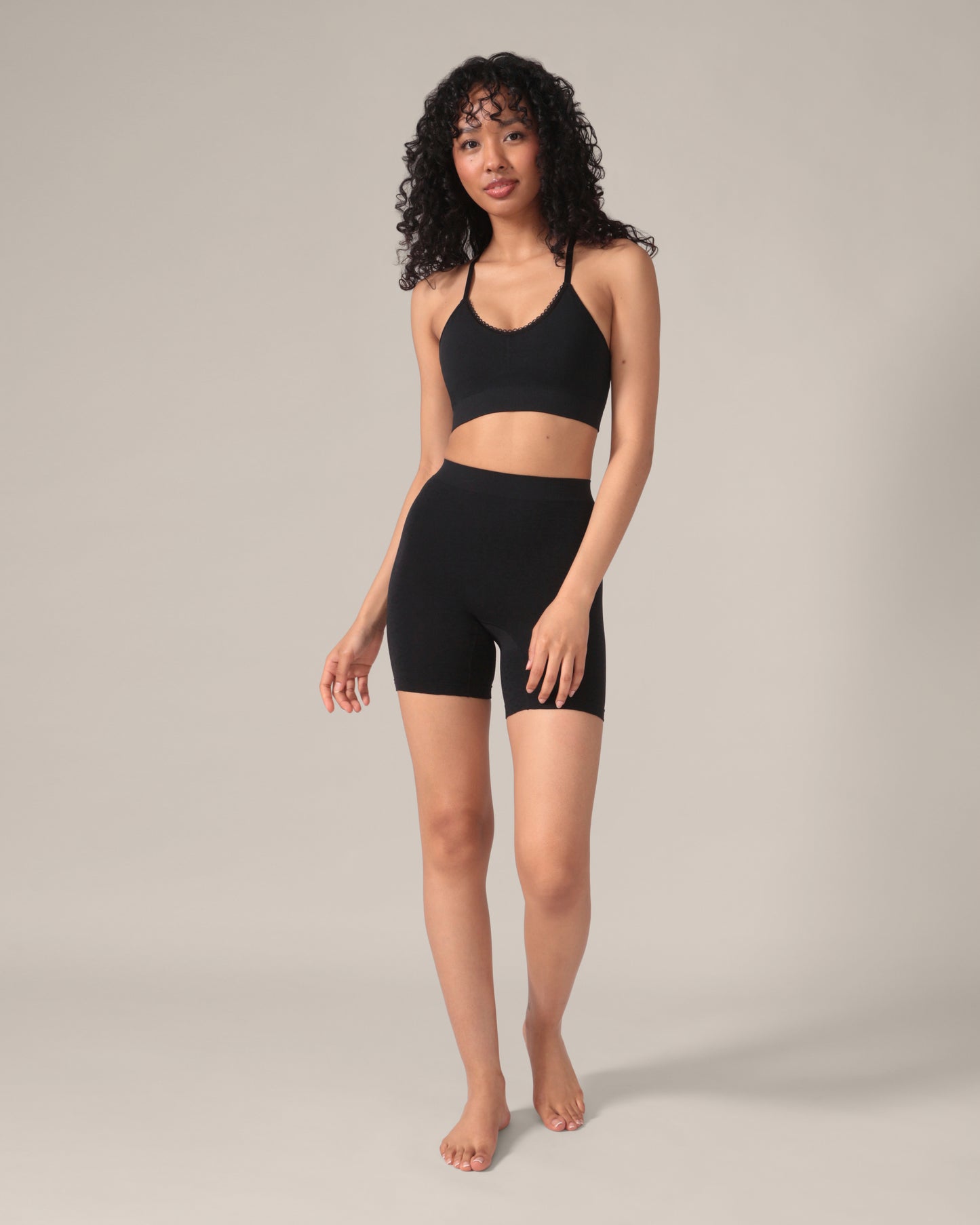 Leopard Soft Touch Seamless Undershorts in Black