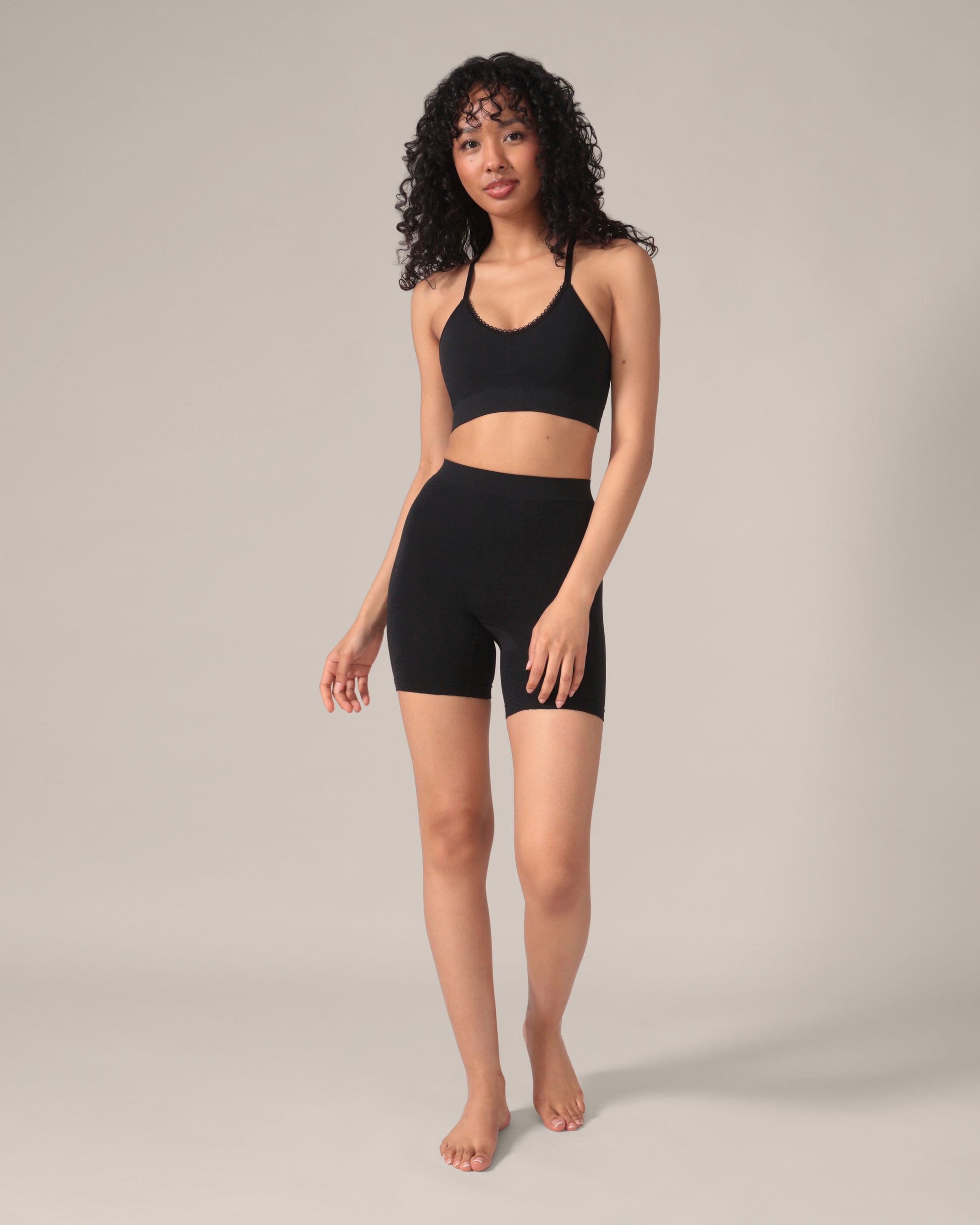 Leopard Soft Touch Seamless Undershorts in Black