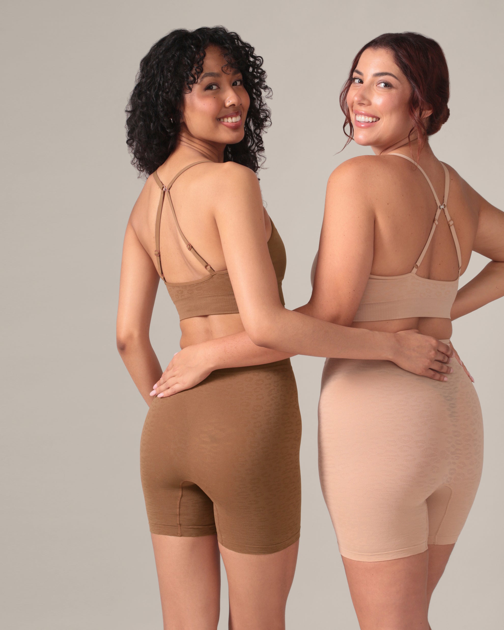 Leopard Soft Touch Seamless Bralette in Coffee