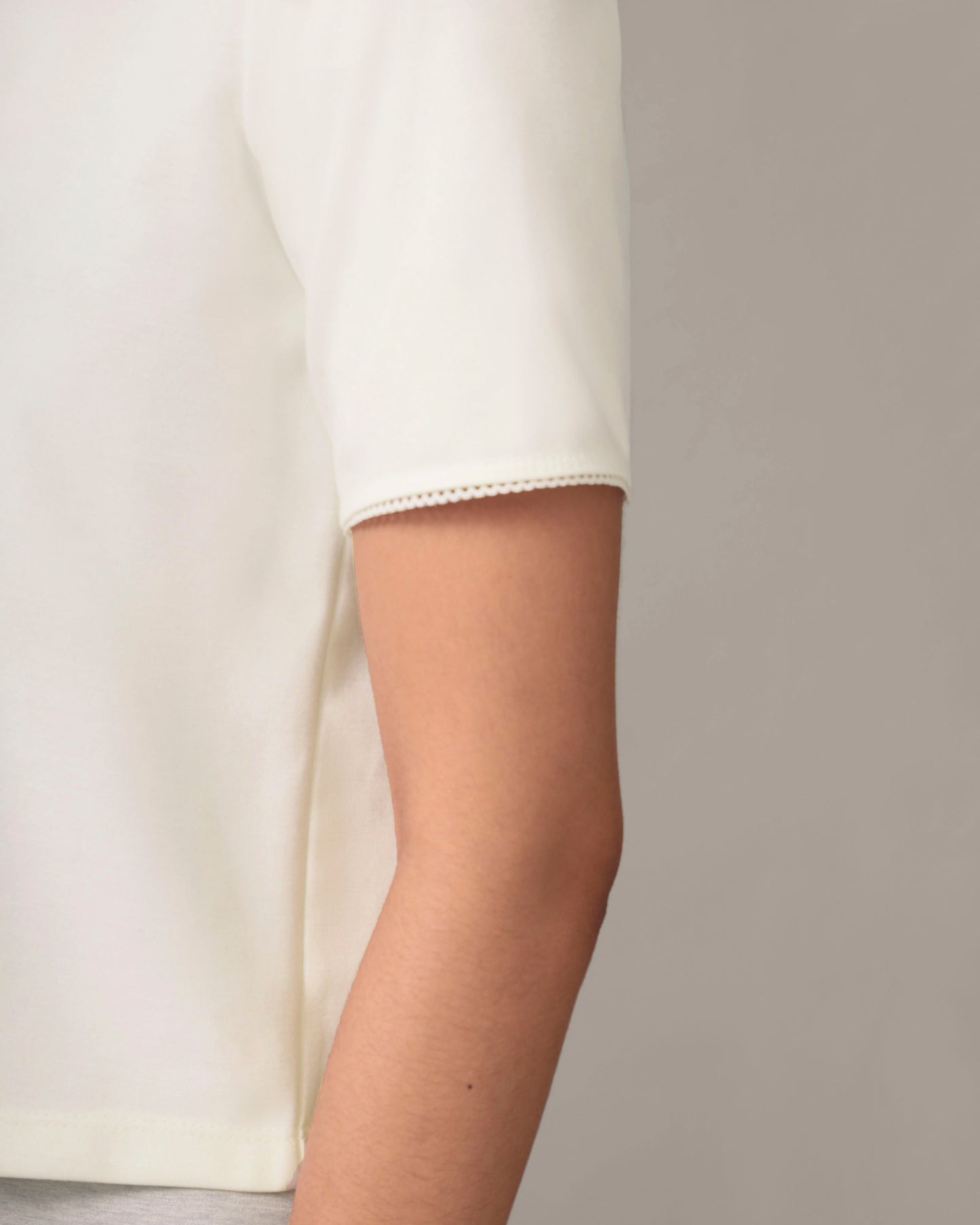 The Perfect Tee - Light Ease knit in Ivory