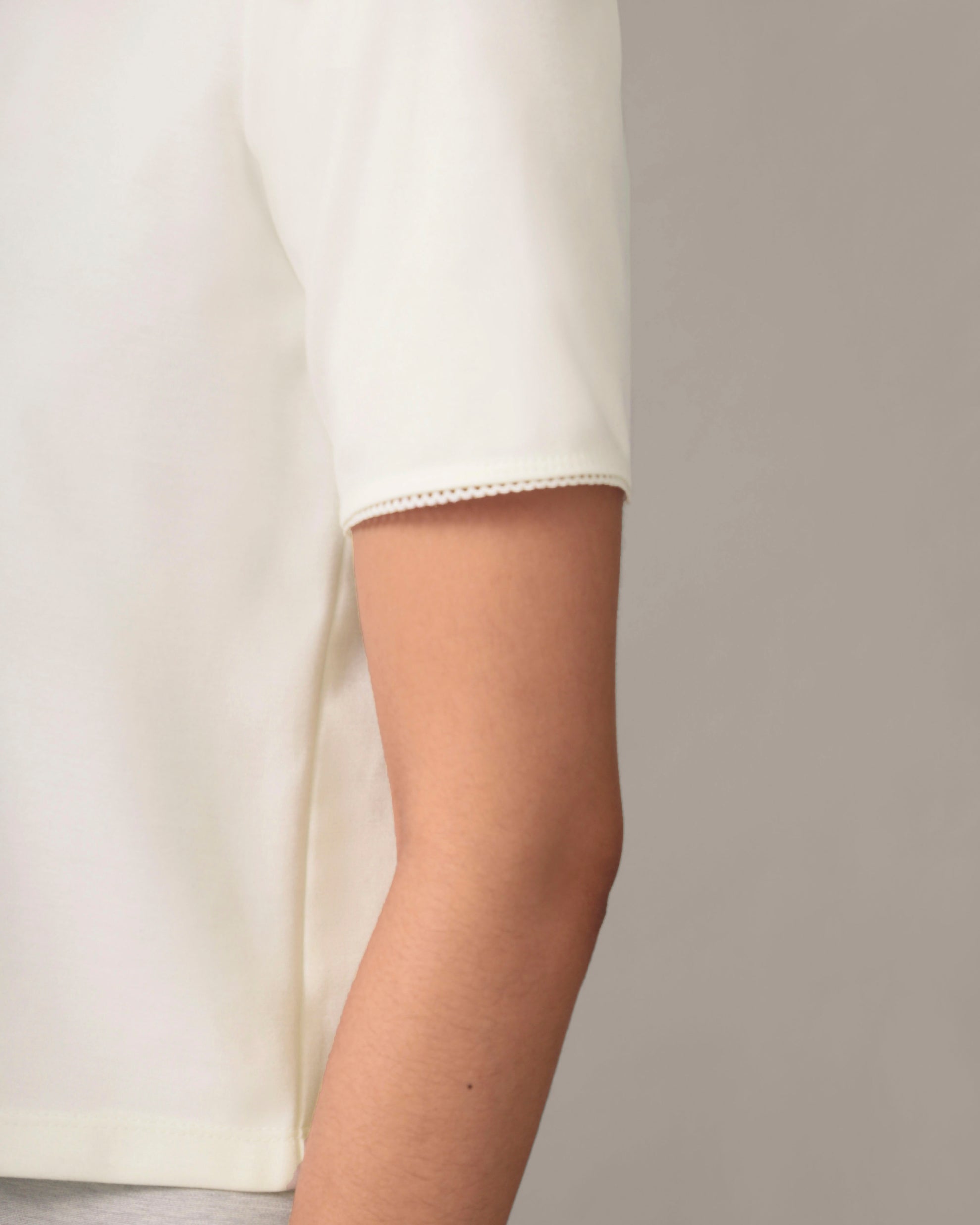 The Perfect Tee - Light Ease knit in Ivory