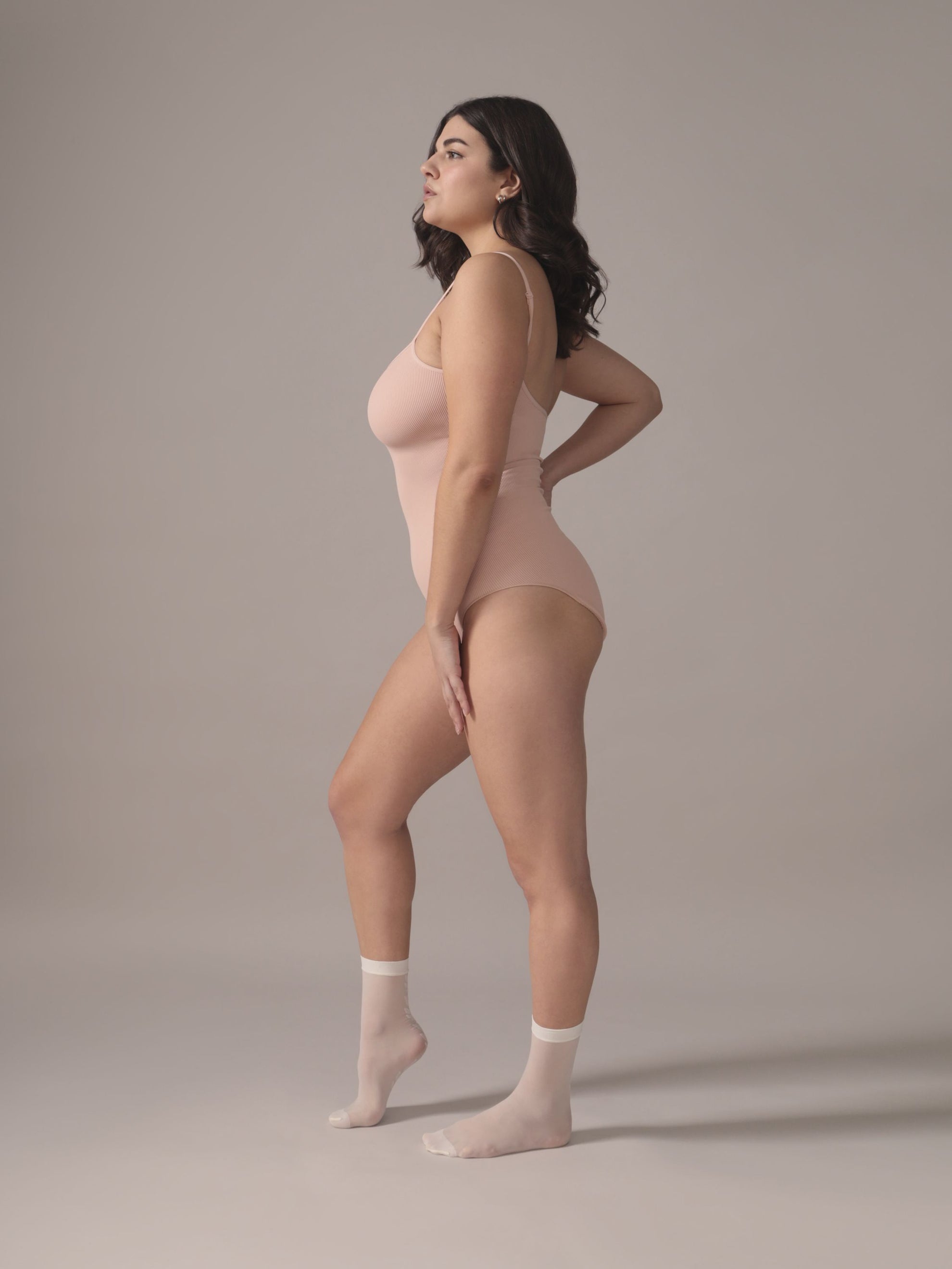 Seamless Bodysuit in Ballerina Pink