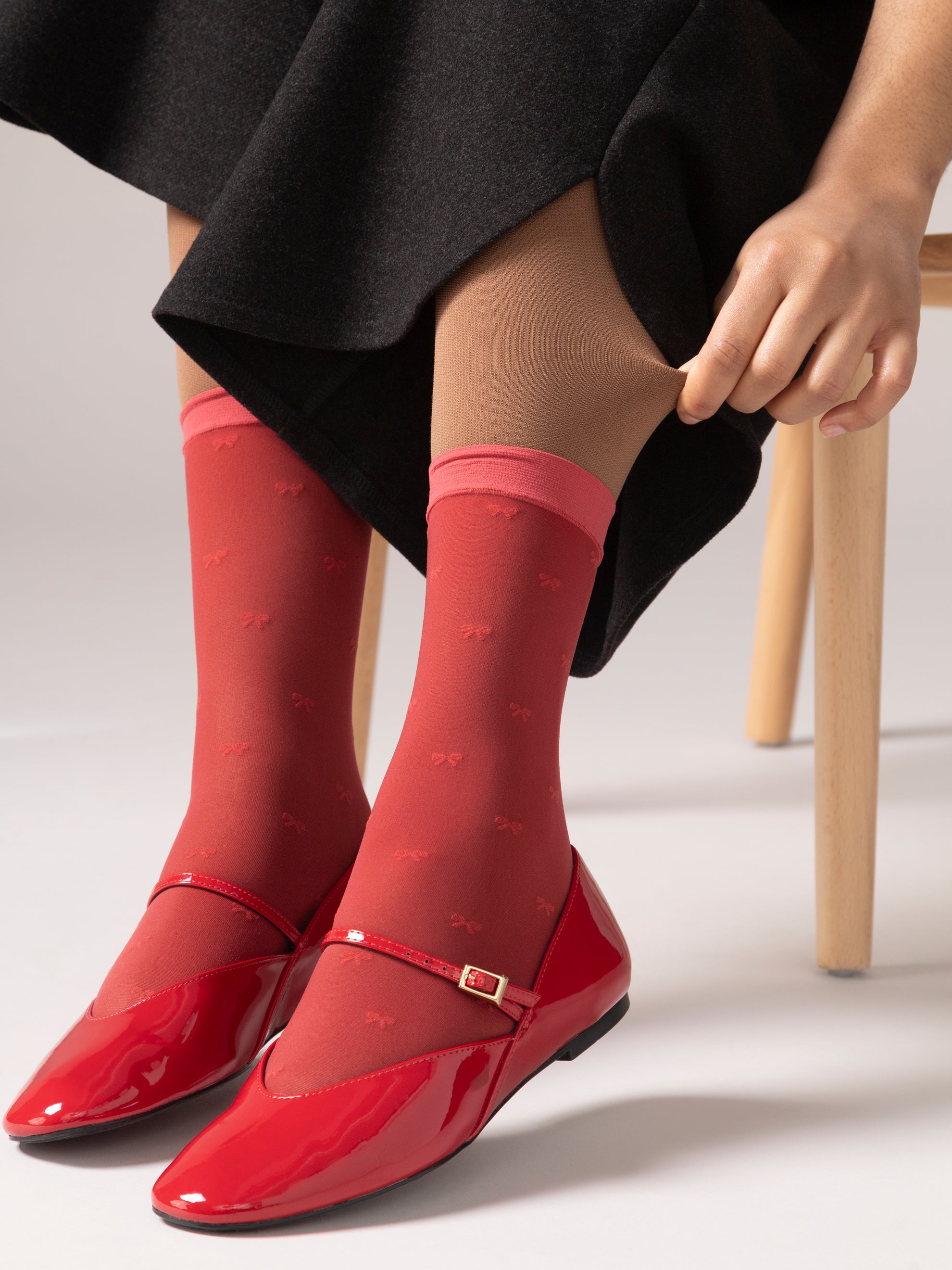 Warm Fleece Tights in Coffee