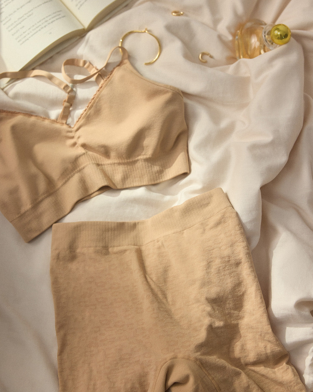 Leopard Soft Touch Seamless Bralette in Dune