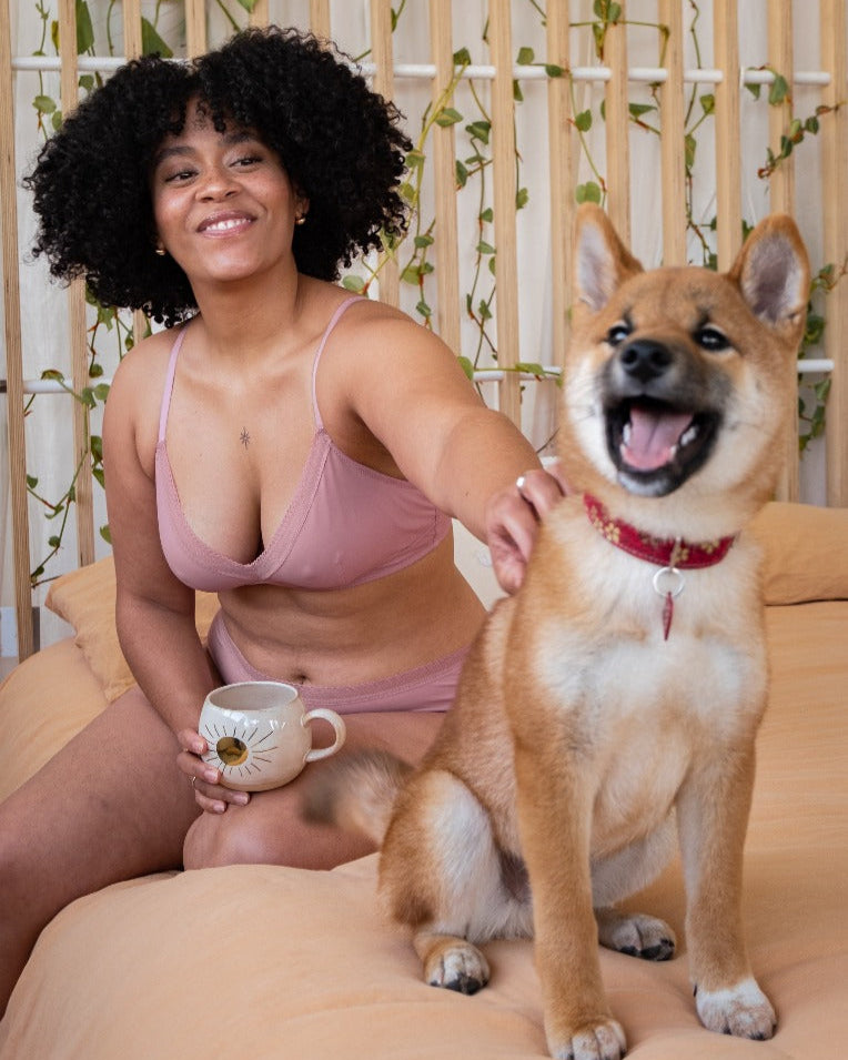 Eversoft Triangles Bralette in Pink